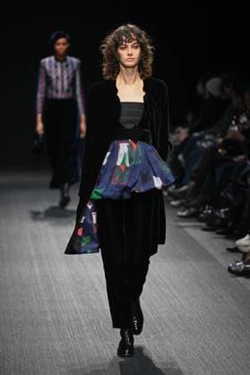 Milan, Milan Women s Fashion Week: Fall Winter 2025 - Women s Fashion, Fall Winter 2025.- Emporio Armani fashion show - guests in the photo: model  Copyright: xSimonaxChiocciax xipa-agency.netx xSimonaxChiocciax IPA_Agency_IPA54654149