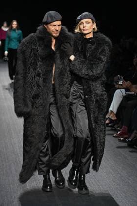 Milan, Milan Women s Fashion Week: Fall Winter 2025 - Women s Fashion, Fall Winter 2025.- Emporio Armani fashion show - guests in the photo: model  Copyright: xSimonaxChiocciax xipa-agency.netx xSimonaxChiocciax IPA_Agency_IPA54654155