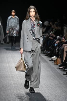 Milan, Italy: Milan, Milan Women s Fashion Week: Fall Winter 2025 - Women s Fashion, Fall Winter 2025.- Emporio Armani fashion show - guests in the photo: model Milan Italy  - ZUMAp169 20250227_zea_p169_743 Copyright: xSimonaxChiocciax