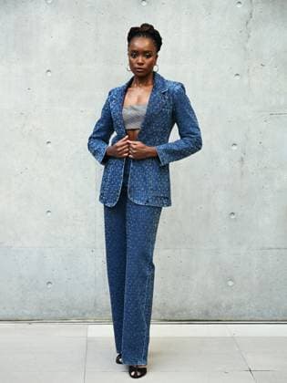 Milan, Milan Women s Fashion Week: Fall Winter 2025 26 - Emporio Armani Fashion Show - Catwalk - In the photo: Kiki Layne  Copyright: xSimonaxChiocciax xipa-agency.netx xSimonaxChiocciax IPA_Agency_IPA54654835