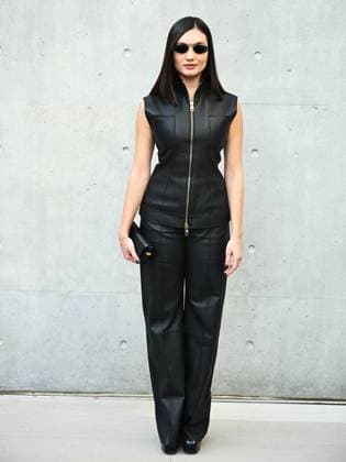 Milan, Milan Women s Fashion Week: Fall Winter 2025 26 - Emporio Armani fashion show - catwalk - In the photo: Mariasole Pollio  Copyright: xSimonaxChiocciax xipa-agency.netx xSimonaxChiocciax IPA_Agency_IPA54654913