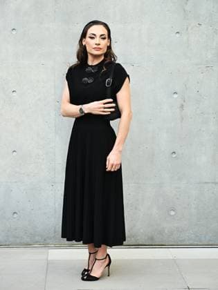 Milan, Milan Women s Fashion Week: Fall Winter 2025 26 - Emporio Armani fashion show - catwalk - In the photo: Dorothea Wierer  Copyright: xSimonaxChiocciax xipa-agency.netx xSimonaxChiocciax IPA_Agency_IPA54654880