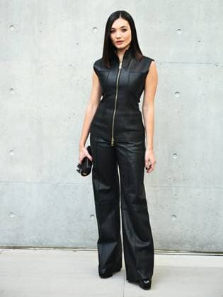 Milan, Milan Women s Fashion Week: Fall Winter 2025 26 - Emporio Armani fashion show - catwalk - In the photo: Mariasole Pollio  Copyright: xSimonaxChiocciax xipa-agency.netx xSimonaxChiocciax IPA_Agency_IPA54654930