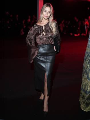 Milan, Milan Women s Fashion Week: Fall Winter 2025 26 - Roberto Cavalli fashion show - front row - In the photo: Simona Jakstaite  Copyright: xRiccardoxGiordanox xipa-agency.netx xRiccardoxGiordanox IPA_Agency_IPA54662202