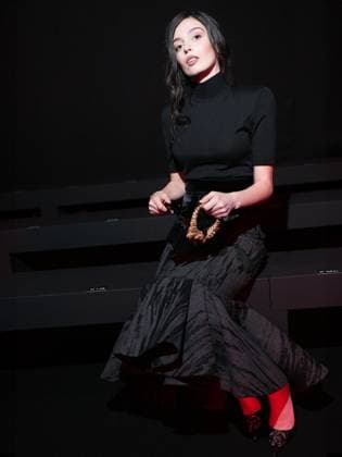 Milan, Milan Women s Fashion Week: Fall Winter 2025 26 - Roberto Cavalli Fashion Show - front row Milan, Milan Women s Fashion Week: Fall Winter 2025 26 - Roberto Cavalli fashion show - front row - In the photo: Gaia Girace Milan Italy  Copyright: xIPA ABACAx