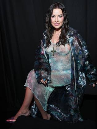 Milan, Milan Women s Fashion Week: Fall Winter 2025 26 - Roberto Cavalli Fashion Show - front row Milan, Milan Women s Fashion Week: Fall Winter 2025 26 - Roberto Cavalli fashion show - front row - In the photo: Veronica Ferraro Milan Italy  Copyright: xIPA ABACAx