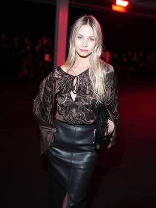 Milan, Milan Women s Fashion Week: Fall Winter 2025 26 - Roberto Cavalli Fashion Show - front row Milan, Milan Women s Fashion Week: Fall Winter 2025 26 - Roberto Cavalli fashion show - front row - In the photo: Simona Jakstaite Milan Italy  Copyright: xIPA ABACAx