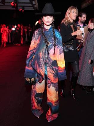 Milan, Milan Women s Fashion Week: Fall Winter 2025 26 - Roberto Cavalli Fashion Show - front row Milan, Milan Women s Fashion Week: Fall Winter 2025 26 - Roberto Cavalli fashion show - front row - In the photo: Ángela Rozas Saiz aka Madame de Rosa Milan Italy  Copyright: xIPA ABACAx