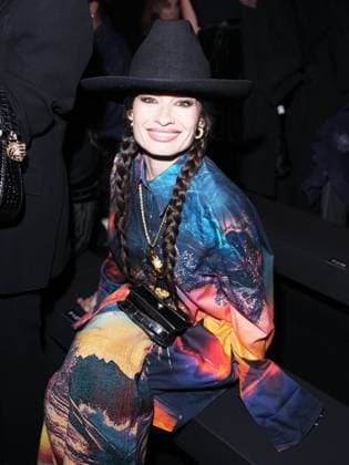 Milan, Milan Women s Fashion Week: Fall Winter 2025 26 - Roberto Cavalli Fashion Show - front row Milan, Milan Women s Fashion Week: Fall Winter 2025 26 - Roberto Cavalli fashion show - front row - In the photo: Ángela Rozas Saiz aka Madame de Rosa Milan Italy  Copyright: xIPA ABACAx