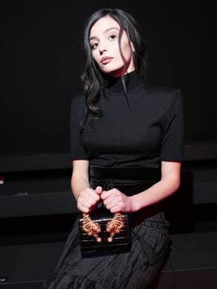 Milan, Italy: Milan, Milan Women s Fashion Week: Fall Winter 2025 26 - Roberto Cavalli fashion show - front row - In the photo: Gaia Girace Milan Italy  - ZUMAp169 20250227_zea_p169_1078 Copyright: xRiccardoxGiordanox