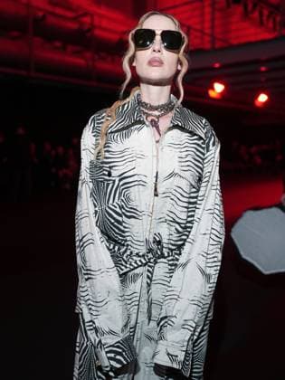 Milan, Italy: Milan, Milan Women s Fashion Week: Fall Winter 2025 26 - Roberto Cavalli fashion show - front row - In the photo: Stella Bossi Milan Italy  - ZUMAp169 20250227_zea_p169_1092 Copyright: xRiccardoxGiordanox