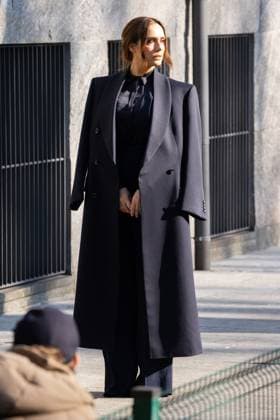 News - Emporio Armani - Arrivals - Milan Fashion Week - Womenswear Fall Winter 2025 2026 Lucrezia Guidone is seen arriving at the Emporio Armani fashion show during the Milan Fashion Week - Womenswear Fall Winter 2025 2026 on February 27, 2025 in Milan, Italy. Photo: Cinzia Camela. MILAN Via Bergognone Italy Copyright: xCinziaxCamelax xLiveMediax LPN_1756329