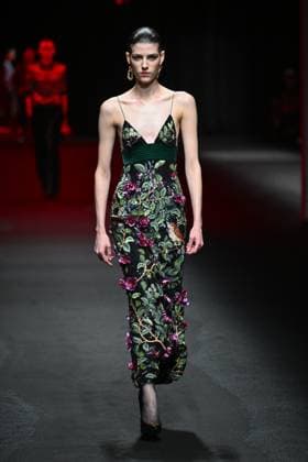 Milan, Italy: Milan, Milan Women s Fashion Week: Fall Winter 2025 - Women s Fashion, Fall Winter 2025.- Roberto Cavalli fashion show - catwalk in the photo: model Milan Italy  - ZUMAp169 20250228_zea_p169_048 Copyright: xSimonaxChiocciax