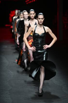 Milan, Italy: Milan, Milan Women s Fashion Week: Fall Winter 2025 - Women s Fashion, Fall Winter 2025.- Roberto Cavalli fashion show - catwalk in the photo: model Milan Italy  - ZUMAp169 20250228_zea_p169_090 Copyright: xSimonaxChiocciax