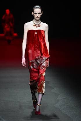 Milan, Italy: Milan, Milan Women s Fashion Week: Fall Winter 2025 - Women s Fashion, Fall Winter 2025.- Roberto Cavalli fashion show - catwalk in the photo: model Milan Italy  - ZUMAp169 20250228_zea_p169_099 Copyright: xSimonaxChiocciax