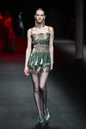 Milan, Italy: Milan, Milan Women s Fashion Week: Fall Winter 2025 - Women s Fashion, Fall Winter 2025.- Roberto Cavalli fashion show - catwalk in the photo: model Milan Italy  - ZUMAp169 20250228_zea_p169_053 Copyright: xSimonaxChiocciax