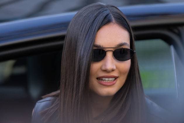 News - Emporio Armani - Arrivals - Milan Fashion Week - Womenswear Fall Winter 2025 2026 Mariasole Pollio is seen arriving at the Emporio Armani fashion show during the Milan Fashion Week - Womenswear Fall Winter 2025 2026 on February 27, 2025 in Milan, Italy. Photo: Cinzia Camela. MILAN Via Bergognone Italy Copyright: xCinziaxCamelax xLiveMediax LPN_1756632
