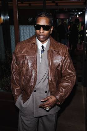 Milan, Italy: Milan, Milan Women s Fashion Week: Fall Winter 2025 - Women s Fashion, Fall Winter 2025 - RayBan Party - Arrivals. In the photo: ASAP Rocky (American rapper and first Creative Director of Ray-Ban) Milan Italy  - ZUMAp169 20250227_zea_p169_1371 Copyright: xAlessandroxBremecx