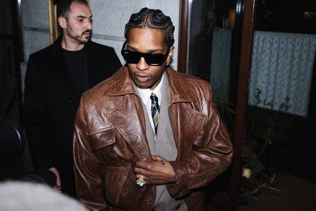 Milan, Italy: Milan, Milan Women s Fashion Week: Fall Winter 2025 - Women s Fashion, Fall Winter 2025 - RayBan Party - Arrivals. In the photo: ASAP Rocky (American rapper and first Creative Director of Ray-Ban) Milan Italy  - ZUMAp169 20250227_zea_p169_1375 Copyright: xAlessandroxBremecx