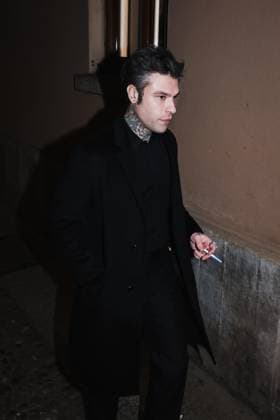 Milan, Italy: Milan, Milan Women s Fashion Week: Fall Winter 2025 - Women s Fashion, Fall Winter 2025 - RayBan Party - Arrivals. In the photo: Fedez (Rapper) Milan Italy  - ZUMAp169 20250227_zea_p169_1387 Copyright: xAlessandroxBremecx