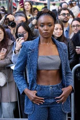 News - Emporio Armani - Arrivals - Milan Fashion Week - Womenswear Fall Winter 2025 2026 Kiki Layne is seen arriving at the Emporio Armani fashion show during the Milan Fashion Week - Womenswear Fall Winter 2025 2026 on February 27, 2025 in Milan, Italy. Photo: Cinzia Camela. MILAN Via Bergognone Italy Copyright: xCinziaxCamelax xLiveMediax LPN_1756657