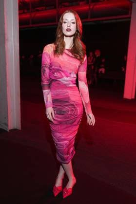 Milan, Italy: Milan, Milan Women s Fashion Week: Fall Winter 2025 26 - Roberto Cavalli fashion show - front row - In the photo: Ginevra Salustri Milan Italy  - ZUMAp169 20250227_zea_p169_1322 Copyright: xRiccardoxGIordanox