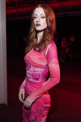 Milan, Italy: Milan, Milan Women s Fashion Week: Fall Winter 2025 26 - Roberto Cavalli fashion show - front row - In the photo: Ginevra Salustri Milan Italy  - ZUMAp169 20250227_zea_p169_1323 Copyright: xRiccardoxGIordanox