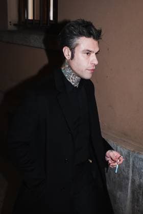 Milan, Italy: Milan, Milan Women s Fashion Week: Fall Winter 2025 - Women s Fashion, Fall Winter 2025 - RayBan Party - Arrivals. In the photo: Fedez (Rapper) Milan Italy  - ZUMAp169 20250227_zea_p169_1391 Copyright: xAlessandroxBremecx