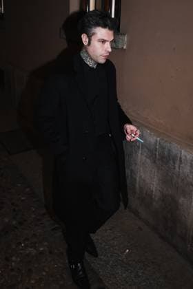 Milan, Italy: Milan, Milan Women s Fashion Week: Fall Winter 2025 - Women s Fashion, Fall Winter 2025 - RayBan Party - Arrivals. In the photo: Fedez (Rapper) Milan Italy  - ZUMAp169 20250227_zea_p169_1393 Copyright: xAlessandroxBremecx
