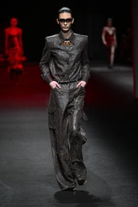 Milan, Italy: Milan, Milan Women s Fashion Week: Fall Winter 2025 - Women s Fashion, Fall Winter 2025.- Roberto Cavalli fashion show - catwalk in the photo: model Milan Italy  - ZUMAp169 20250228_zea_p169_116 Copyright: xSimonaxChiocciax