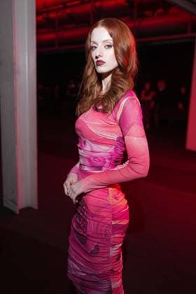 Milan, Italy: Milan, Milan Women s Fashion Week: Fall Winter 2025 26 - Roberto Cavalli fashion show - front row - In the photo: Ginevra Salustri Milan Italy  - ZUMAp169 20250227_zea_p169_1324 Copyright: xRiccardoxGIordanox