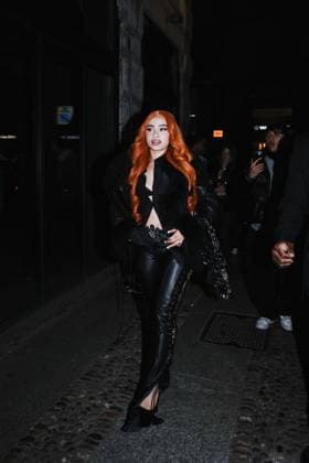 Milan, Milan Women s Fashion Week: Fall Winter 2025 - Ray-Ban Party - Arrivals - Arrivals Milan, Milan Women s Fashion Week: Fall Winter 2025 - Women s Fashion, Fall Winter 2025 - RayBan Party - Arrivals. In the photo: Ice Spice (American Rapper) Milan Italy  Copyright: xIPA ABACAx