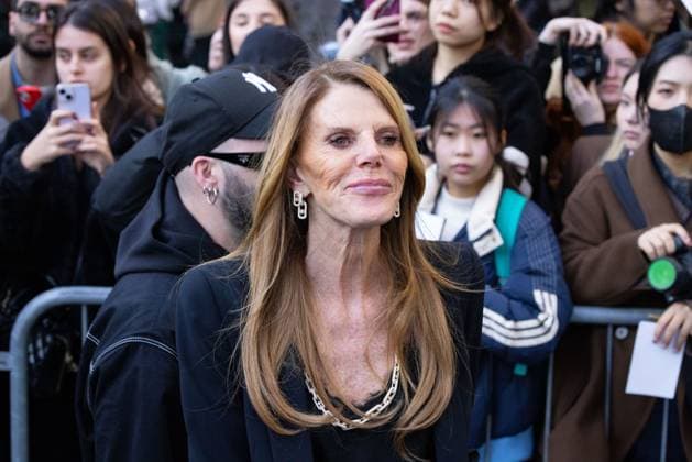 News - Emporio Armani - Arrivals - Milan Fashion Week - Womenswear Fall Winter 2025 2026 Anna Dello Russo is seen arriving at the Emporio Armani fashion show during the Milan Fashion Week - Womenswear Fall Winter 2025 2026 on February 27, 2025 in Milan, Italy. Photo: Cinzia Camela. MILAN Via Bergognone Italy Copyright: xCinziaxCamelax xLiveMediax LPN_1756690
