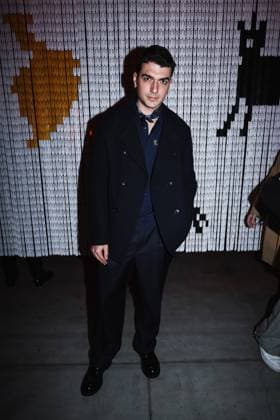Milan, Milan Women s Fashion Week: Fall Winter 2025 - Women s Fashion, Fall Winter 2025 - Etro Fashion Show - Front Row Guests. In the photo: Giacomo Giorgio (Actor)  Copyright: xAlessandroxBremecx xipa-agency.netx xx IPA_Agency_IPA54671948