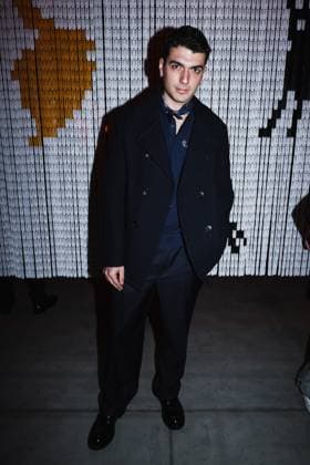 Milan, Milan Women s Fashion Week: Fall Winter 2025 - Women s Fashion, Fall Winter 2025 - Etro Fashion Show - Front Row Guests. In the photo: Giacomo Giorgio (Actor)  Copyright: xAlessandroxBremecx xipa-agency.netx xx IPA_Agency_IPA54671953