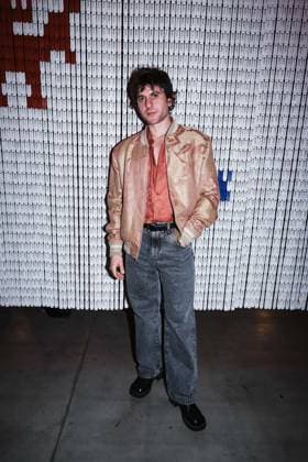 Milan, Milan Women s Fashion Week: Fall Winter 2025 - Women s Fashion, Fall Winter 2025 - Etro Fashion Show - Front Row Guests. In the photo: Rkomi (Rapper)  Copyright: xAlessandroxBremecx xipa-agency.netx xx IPA_Agency_IPA54671962