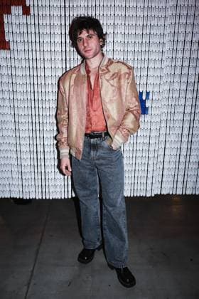 Milan, Milan Women s Fashion Week: Fall Winter 2025 - Women s Fashion, Fall Winter 2025 - Etro Fashion Show - Front Row Guests. In the photo: Rkomi (Rapper)  Copyright: xAlessandroxBremecx xipa-agency.netx xx IPA_Agency_IPA54671968