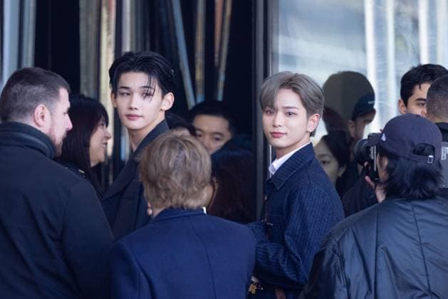 News - Prada - Arrivals - Milan Fashion Week - Womenswear Fall Winter 2025 2026 Jo and Harua from &amp;TEAM are seen arriving at the Prada fashion show during the Milan Fashion Week - Womenswear Fall Winter 2025 2026 on February 27, 2025 in Milan, Italy. Photo: Cinzia Camela. MILAN Fondazione Prada Italy Copyright: xCinziaxCamelax xLiveMediax LPN_1756724