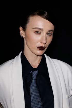 MFW - Emporio Armani Photocall Mary Leest attends Emporio Armani’s fashion show during the Milan Fashion Week - Womenswear Fall Winter 2025 2026 on February 27, 2025 in Milan, Italy. Photo by Marco Piovanotto ABACAPRESS.COM Milan Italy  Copyright: xPiovanottoxMarco ABACAx