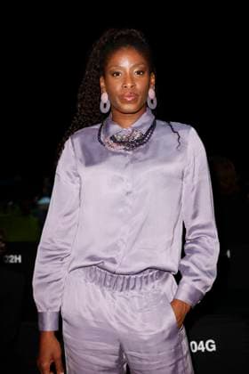 MFW - Emporio Armani Photocall Myriam Sylla attends Emporio Armani’s fashion show during the Milan Fashion Week - Womenswear Fall Winter 2025 2026 on February 27, 2025 in Milan, Italy. Photo by Marco Piovanotto ABACAPRESS.COM Milan Italy  Copyright: xPiovanottoxMarco ABACAx