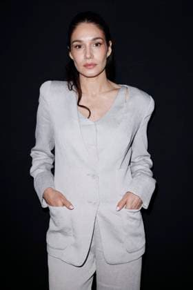 MFW - Emporio Armani Photocall Mariela Garriga attends Emporio Armani’s fashion show during the Milan Fashion Week - Womenswear Fall Winter 2025 2026 on February 27, 2025 in Milan, Italy. Photo by Marco Piovanotto ABACAPRESS.COM Milan Italy  Copyright: xPiovanottoxMarco ABACAx