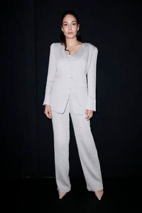 MFW - Emporio Armani Photocall Mariela Garriga attends Emporio Armani’s fashion show during the Milan Fashion Week - Womenswear Fall Winter 2025 2026 on February 27, 2025 in Milan, Italy. Photo by Marco Piovanotto ABACAPRESS.COM Milan Italy  Copyright: xPiovanottoxMarco ABACAx
