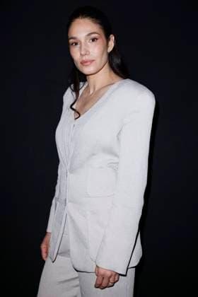 MFW - Emporio Armani Photocall Mariela Garriga attends Emporio Armani’s fashion show during the Milan Fashion Week - Womenswear Fall Winter 2025 2026 on February 27, 2025 in Milan, Italy. Photo by Marco Piovanotto ABACAPRESS.COM Milan Italy  Copyright: xPiovanottoxMarco ABACAx