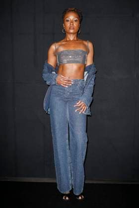 MFW - Emporio Armani Photocall Kiki Layne attends Emporio Armani’s fashion show during the Milan Fashion Week - Womenswear Fall Winter 2025 2026 on February 27, 2025 in Milan, Italy. Photo by Marco Piovanotto ABACAPRESS.COM Milan Italy  Copyright: xPiovanottoxMarco ABACAx