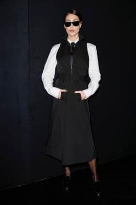 MFW - Emporio Armani Photocall Cecilia Rodriguez attends Emporio Armani’s fashion show during the Milan Fashion Week - Womenswear Fall Winter 2025 2026 on February 27, 2025 in Milan, Italy. Photo by Marco Piovanotto ABACAPRESS.COM Milan Italy  Copyright: xPiovanottoxMarco ABACAx
