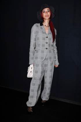 MFW - Emporio Armani Photocall Heart Evangelista attends Emporio Armani’s fashion show during the Milan Fashion Week - Womenswear Fall Winter 2025 2026 on February 27, 2025 in Milan, Italy. Photo by Marco Piovanotto ABACAPRESS.COM Milan Italy  Copyright: xPiovanottoxMarco ABACAx