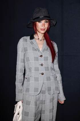 MFW - Emporio Armani Photocall Heart Evangelista attends Emporio Armani’s fashion show during the Milan Fashion Week - Womenswear Fall Winter 2025 2026 on February 27, 2025 in Milan, Italy. Photo by Marco Piovanotto ABACAPRESS.COM Milan Italy  Copyright: xPiovanottoxMarco ABACAx
