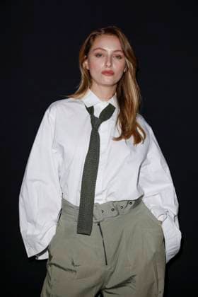 MFW - Emporio Armani Photocall Beatrice Vendramin attends Emporio Armani’s fashion show during the Milan Fashion Week - Womenswear Fall Winter 2025 2026 on February 27, 2025 in Milan, Italy. Photo by Marco Piovanotto ABACAPRESS.COM Milan Italy  Copyright: xPiovanottoxMarco ABACAx