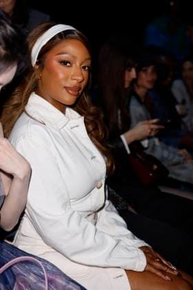 MFW - Emporio Armani Photocall Victoria Monet attends Emporio Armani’s fashion show during the Milan Fashion Week - Womenswear Fall Winter 2025 2026 on February 27, 2025 in Milan, Italy. Photo by Marco Piovanotto ABACAPRESS.COM Milan Italy  Copyright: xPiovanottoxMarco ABACAx