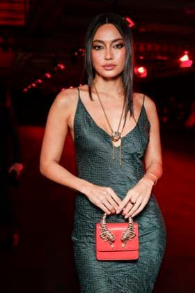 MFW - Roberto Cavalli Front Row MILAN, ITALY - FEBRUARY 27: Ambra Battilana Gutierrez attends Roberto Cavalli’s fashion show during the Milan Fashion Week - Womenswear Fall Winter 2025 2026 on February 27, 2025 in Milan, Italy. Photo by Marco Piovanotto ABACAPRESS.COM Milan Italy  Copyright: xPiovanottoxMarco ABACAx
